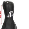 Skoda Octavia II 07-14 gear shift knob BLACK ABS + gaiter with frame 5 SPEEDS