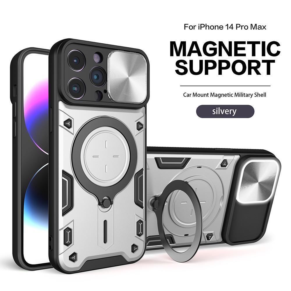 360°Rotation Magnetic Ring Stand Lens Protector Armor Case for iPhone 15 14Plus 13 12 11Pro Max for Samsung S24 S23 S22 S21 S20 Ultra Plus A05 A14 A54