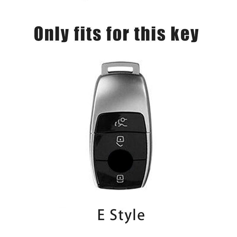 GLC GLB Zinc Alloy Leather Car Remote Key Case Cover For Mercedes Benz A C E S G Class GLC CLE CLA GLB GLS W177 W205 W213 W222