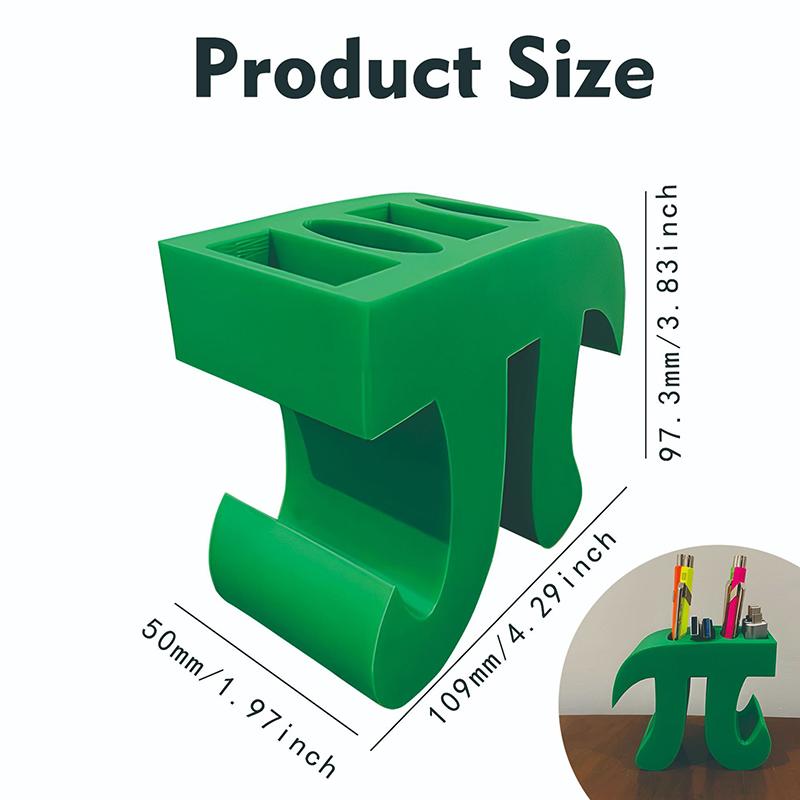 Office Decoration Pen Holder Fun Pi Desk Organizer: A Whimsical Shaped Pen Holder For Home Office Desks