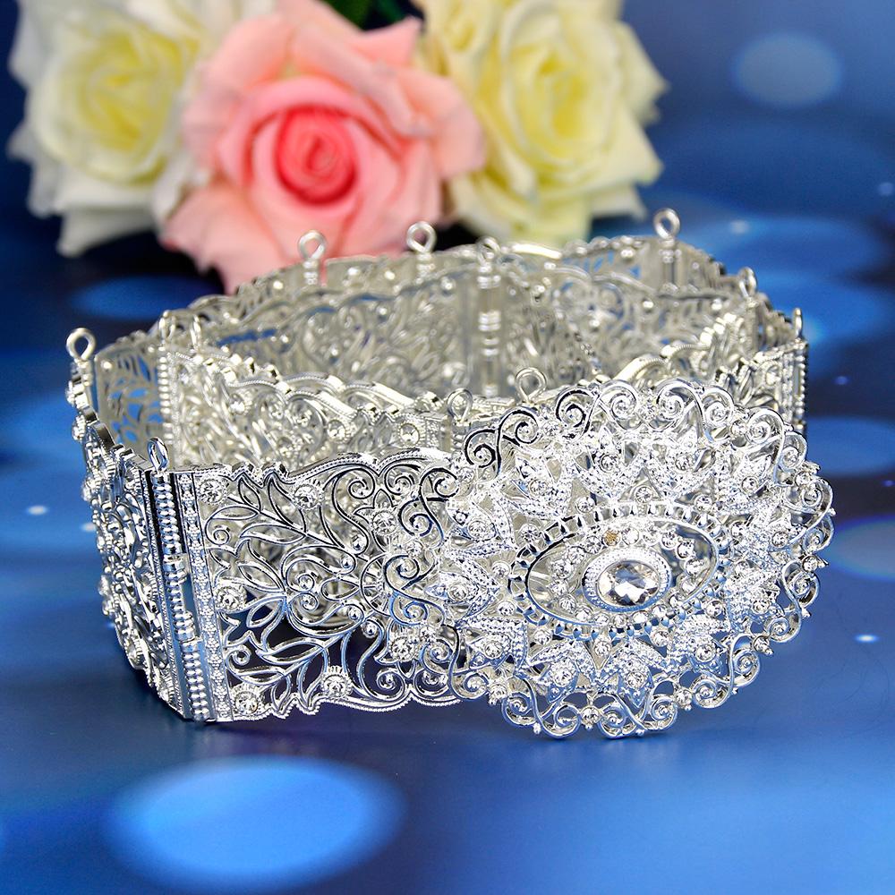 Traditional Golden Belt Waist Chain Bride Wedding Accessory Hollowed Design Jewelry Gift 2023