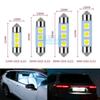 100Pcs White Ceiling Bulb C5W C10W 5050 3SMD 31/36/39/41mm DC12V Car License LED Dome Festoon Door Light Reading Lamps Interior