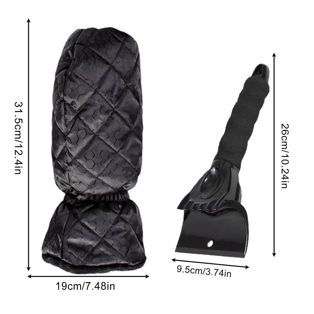 Snow Brush For Car Glove And Snow Scraper For Car Automotive Tools Remover Shovel For Winter Door Windshield Exterior Cleaning