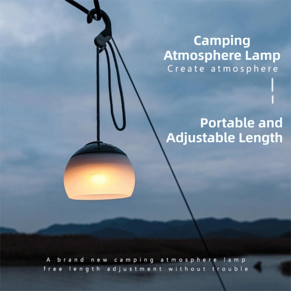 Multifunctional Camping Lantern USB Rechargeable Waterproof Outdoor Lantern Silicone Material Warm Lighting