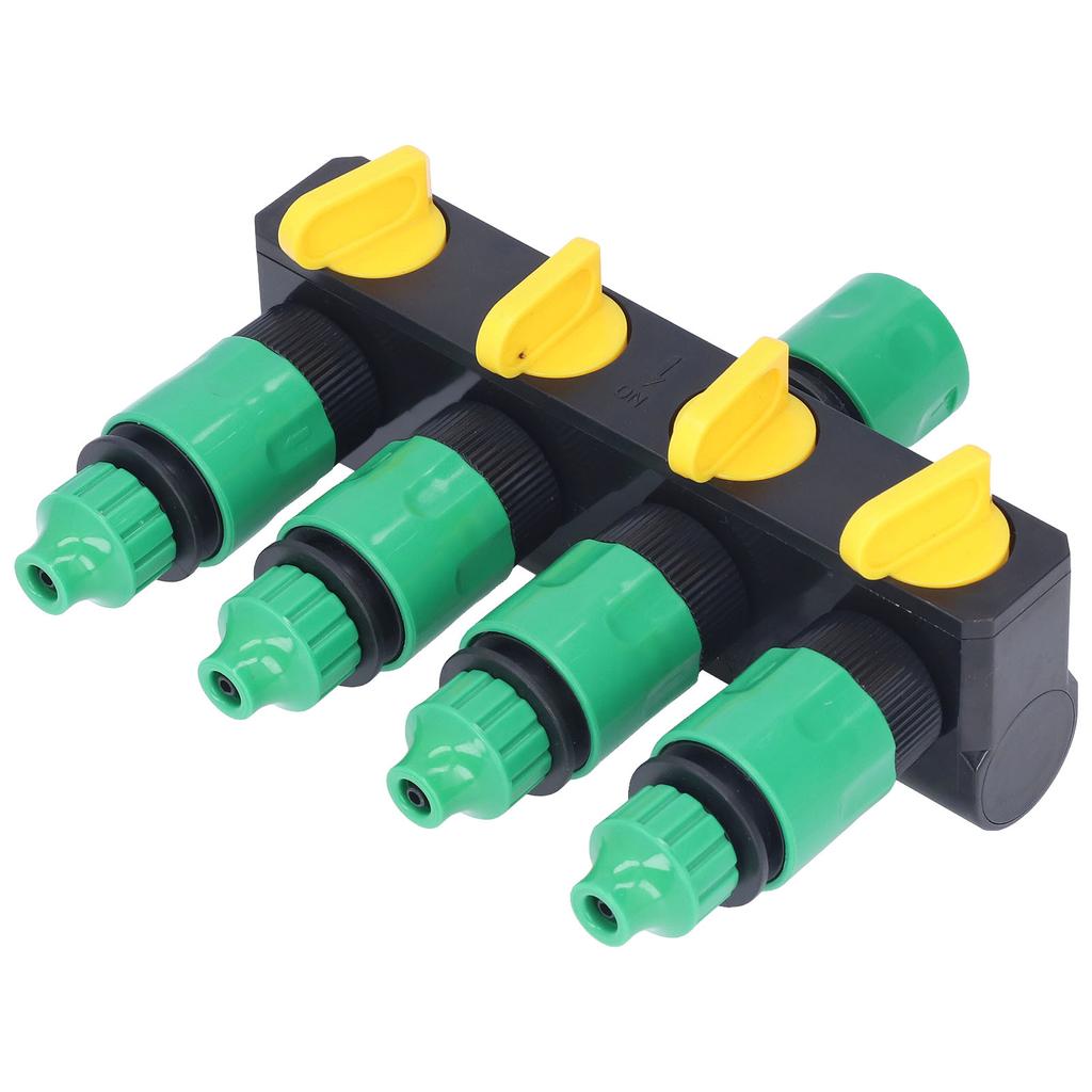 Разветвитель для водяного шланга Материал АБС 4-ходовой Нержавеющий Прочный Разветвитель для садового полива для