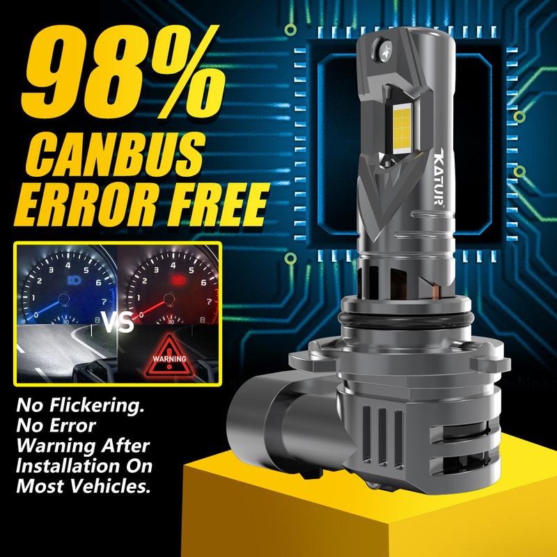 Katur 2x 9005 HB3 9006 HB4 LED Headlight Bulb Canbus Car Head Fog Light 6000K 20000Lm High Power For Kia Sportage Rio 3 4 Stonic