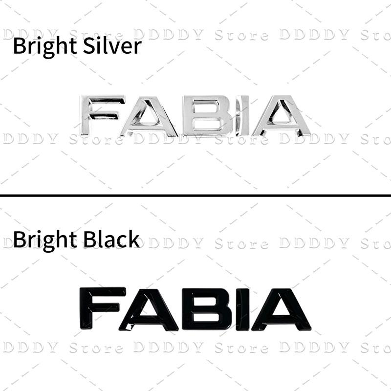 JBIW9 Car 3D Metal Decor Sticker For Skoda Octavia Fabia Rapid 4x4 Kodiaq Superb Letter Logo Rear Trunk Fender Accessories