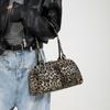 Женские сумки из искусственной кожи, леопардовые сумки через плечо, повседневные женские сумки с двойным карманом, высококачественные сумки под мышками, женская мода