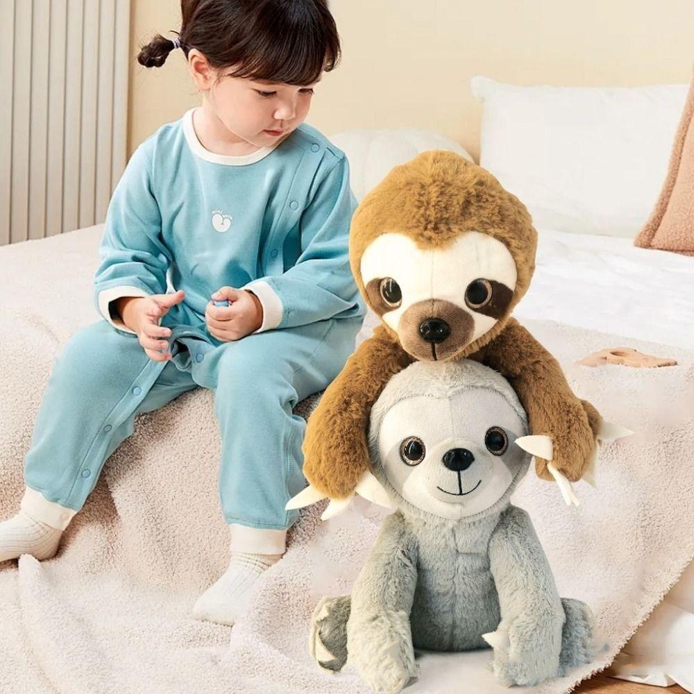 Soft Comfort Sloth Plush Toy Stuffed Animals Simulation Sloth Doll Stuffed Sloth  Birthday Gift