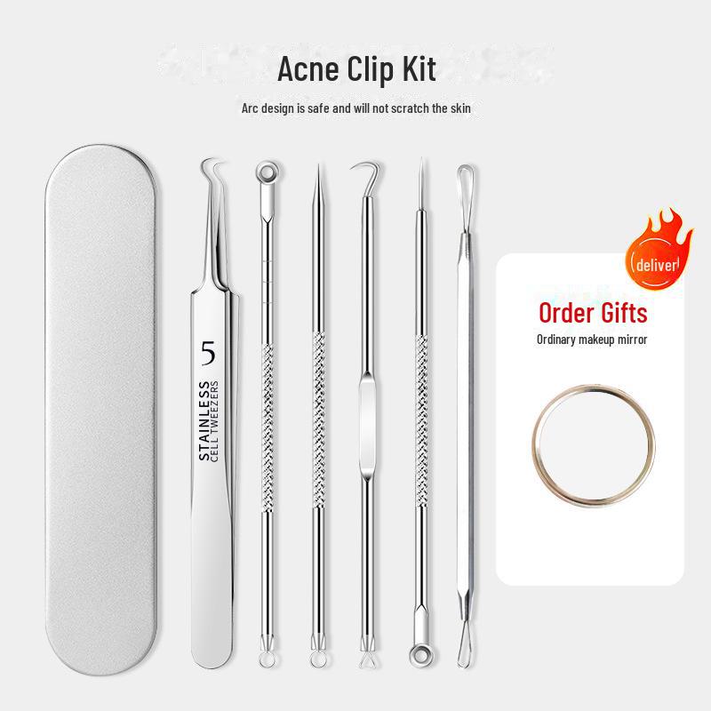 Набор ультратонких игл для лечения акне: Набор пинцетов и инструментов для удаления черных точек