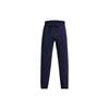 Johnson Series Solid Color Drawstring Cuffed Knit Sports Pants Men Pants Dark-Blue 1380105-410