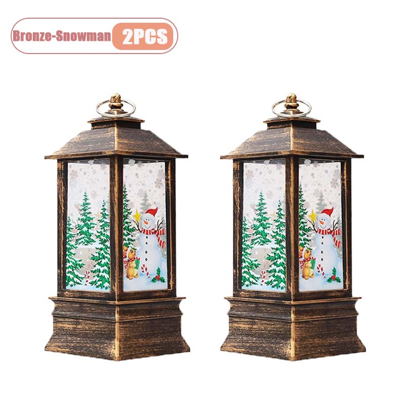 Xiaomi 1-4PCS Christmas Night Light Santa Snowman Table Lamp Candle Holder Glowing Decor for Home Office Desk Holiday Party Celebration