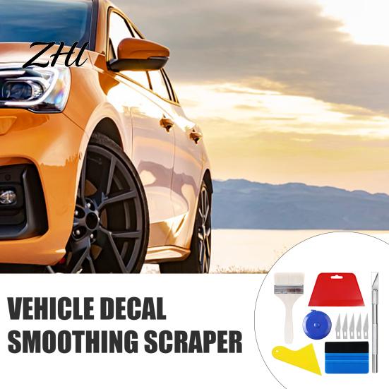 Felt Edge Squeegee for Vinyl 11Pcs Pro Wrap Applicator Tool Kit with Squeegees Precision Cutting Knife Automotive Film Fitting Tools Plastic Scraper,