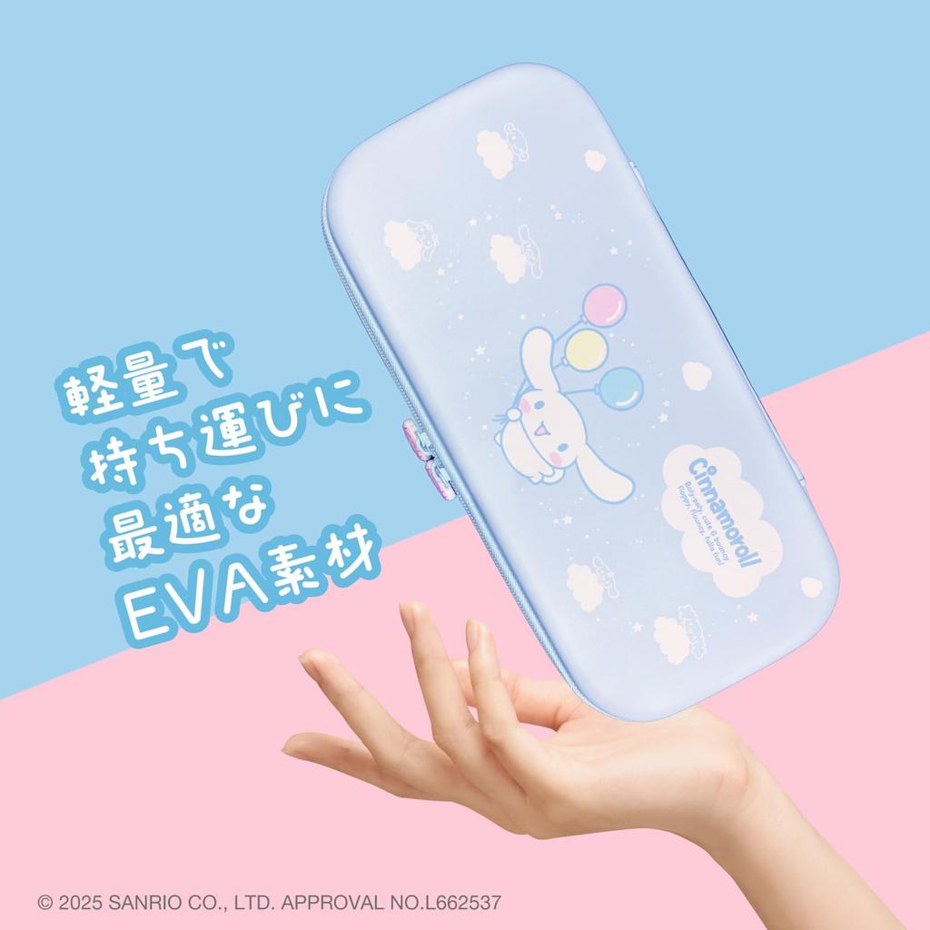 Цветной кейс Allone EVA для персонажей Sanrio x 4 x 30 Совместим с Switch Легко Защищает от царапин и Двойная молния Внутренний Любимые игры,