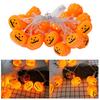 Halloween Light String 3D Pumpkin Design Easy To Use Battery