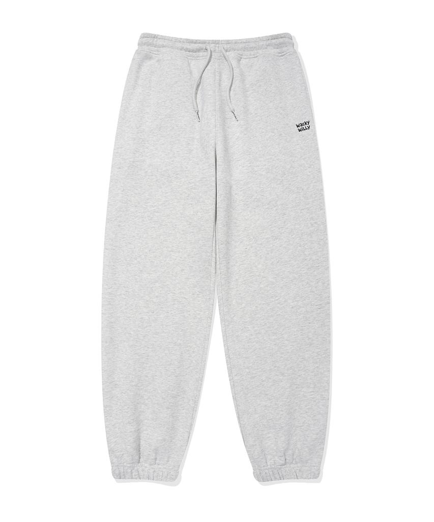 WACKY WILLY Signature Sweat Jogger Pants Light Grey