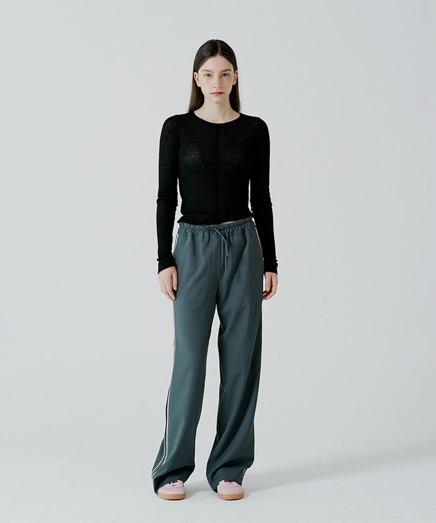 PINBLACK Track Line Straight Pants