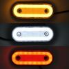 2pcs LED Side Marker Signal Lights 12V 24V Car Indicator Reflector LED Car Lights Trailer Lights Van RV Clearance Lights