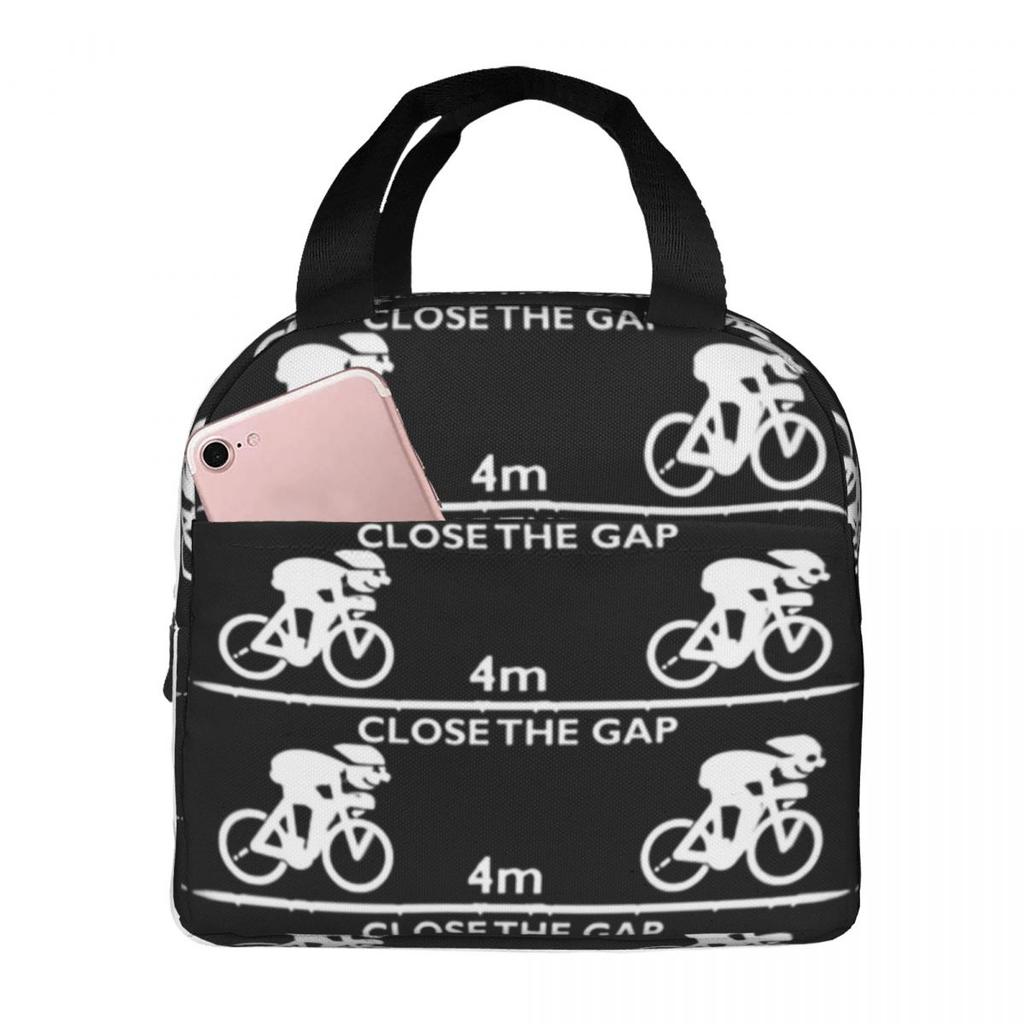 Zwift Close The Gap Insulated Lunch Bag for Women Kids Leakproof Food Boxes Thermal Lunch Box Tote