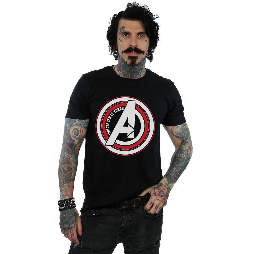 Marvel Mens Avengers Endgame Whatever It Takes Symbol T-Shirt