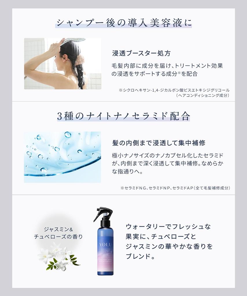 YOLU Мист для волос Calm Night Repair 200мл Аромат для волос