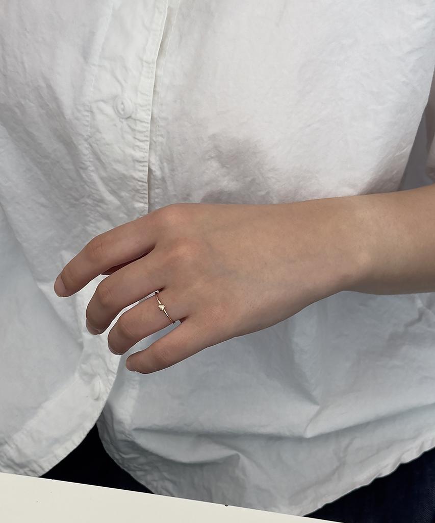 Faye 14K Tiny Heart Ring (B Type)