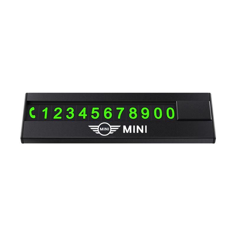 Car Parking Phone Number Plate Holder Car Interior Accessories For Mini Cooper JCW Works F54 F55 F56 F57 F60 R50 R52 R53 R55 R56