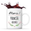 Mug - Thank You - Beloved Fiancée - Ceramic - 325 Ml - Dishwasher and Microwave Safe
