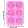 6-гнездная силиконовая форма для пончиков, противень для выпечки пончиков, форма для пончиков