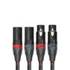 Кабель TOPPING XLR-XLR 6N OCC экранированный аудиокласса XLR, короткий, черный, пара, TCX1-25, приблизительно. Кабель длиной 25 см, с проводником высокой чистоты, двухжильная конструкция.