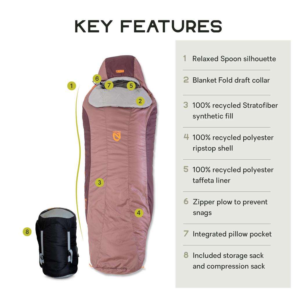 NEMO TEMPO 35 Sleeping Bag Compatible W's -7℃ NM-TMP2-W35