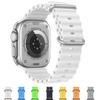 Ocean Strap For Apple Watch Band 49mm 45mm 44mm 40mm 41mm 42mm 38mm Silicone Correa Bracelet iWatch Ultra Series 8 7 6 5 4 3 SE