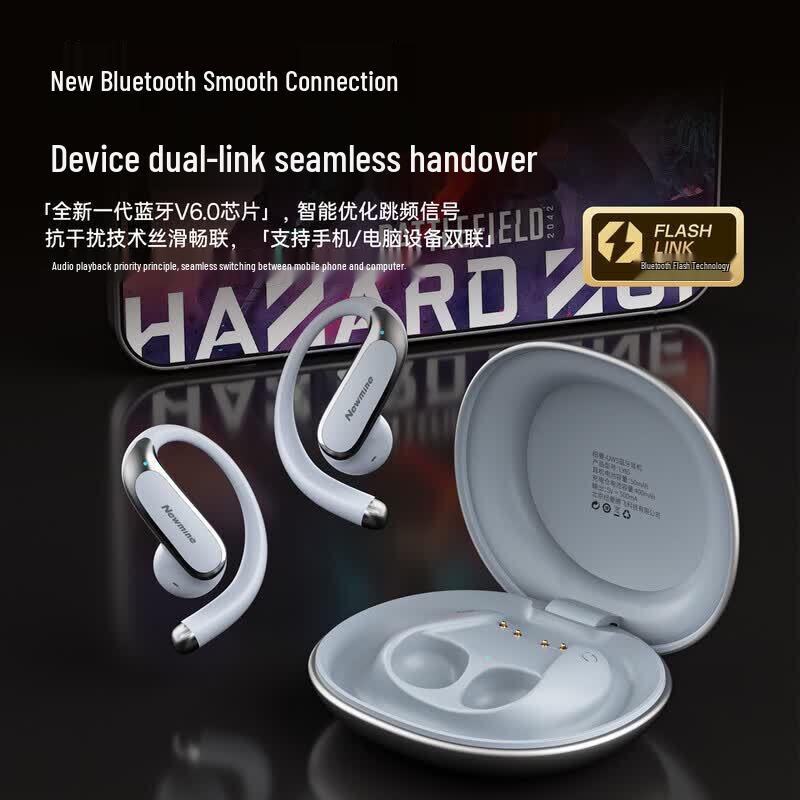 Беспроводные Bluetooth-наушники Newmine LY65 с открытым ухом и костной проводимостью для спорта