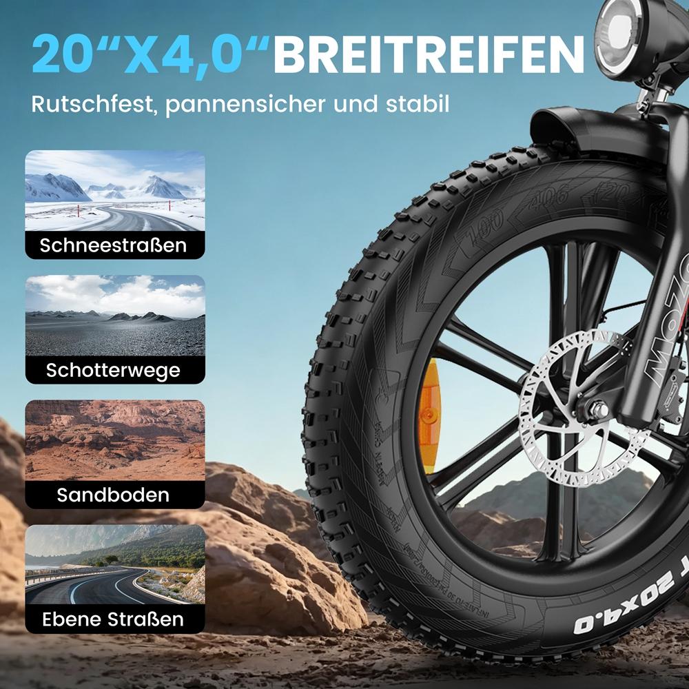 Electric Bicycle Foldable Kingbll Literide 500W Motor 20" Fat Tire City Electric Bike 48V 13.5Ah LCD Display 7 Speed Dual Disc Brakes Max Load 150Kg