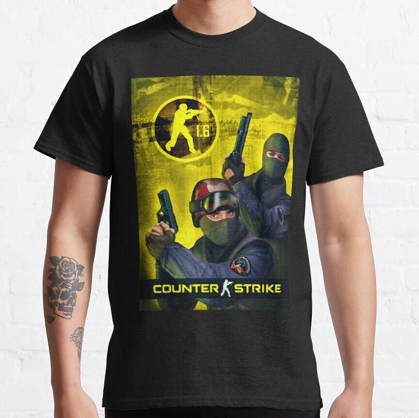 Counter Strike 1.6 Обложка Классическая Унисекс Футболка S-5XL