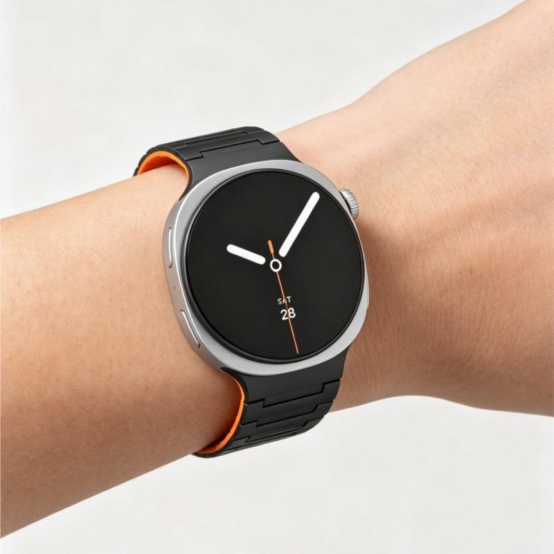 Silicone Magnetic Band For Samsung Galaxy Watch 9 8 Strap 44mm 40mm Smartwatch Sport Bracelet Correa Galaxy Watch 8 Classic 46mm 3