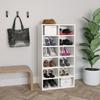 VidaXL Shoe Rack White 54x34x100.5 Cm Engineered Wood 800396
