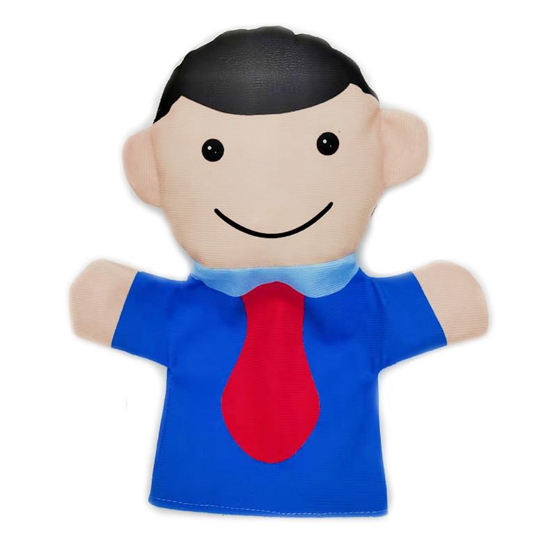 Плюшевые семейные куклы-перчатки набор из 12 персонажей помощники общества дедушка бабушка папа мама брат сестра повар фермер полицейский ученый доктор медсестра