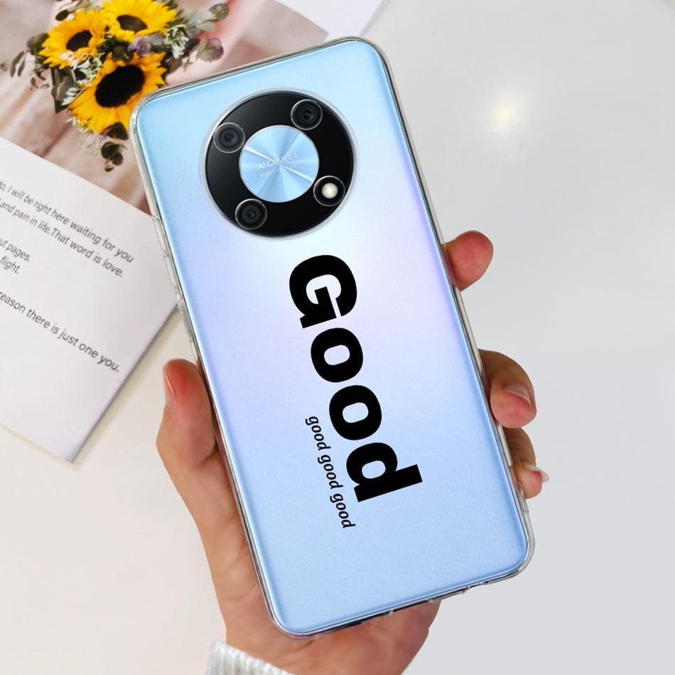 Чехол для телефона Huawei Nova Y90 NovaY90 Y 90 4G CTR-LX2 CTR-LX1 Элегантная печать Мягкий силикон Прозрачный ТПУ Тонкая задняя крышка телефона