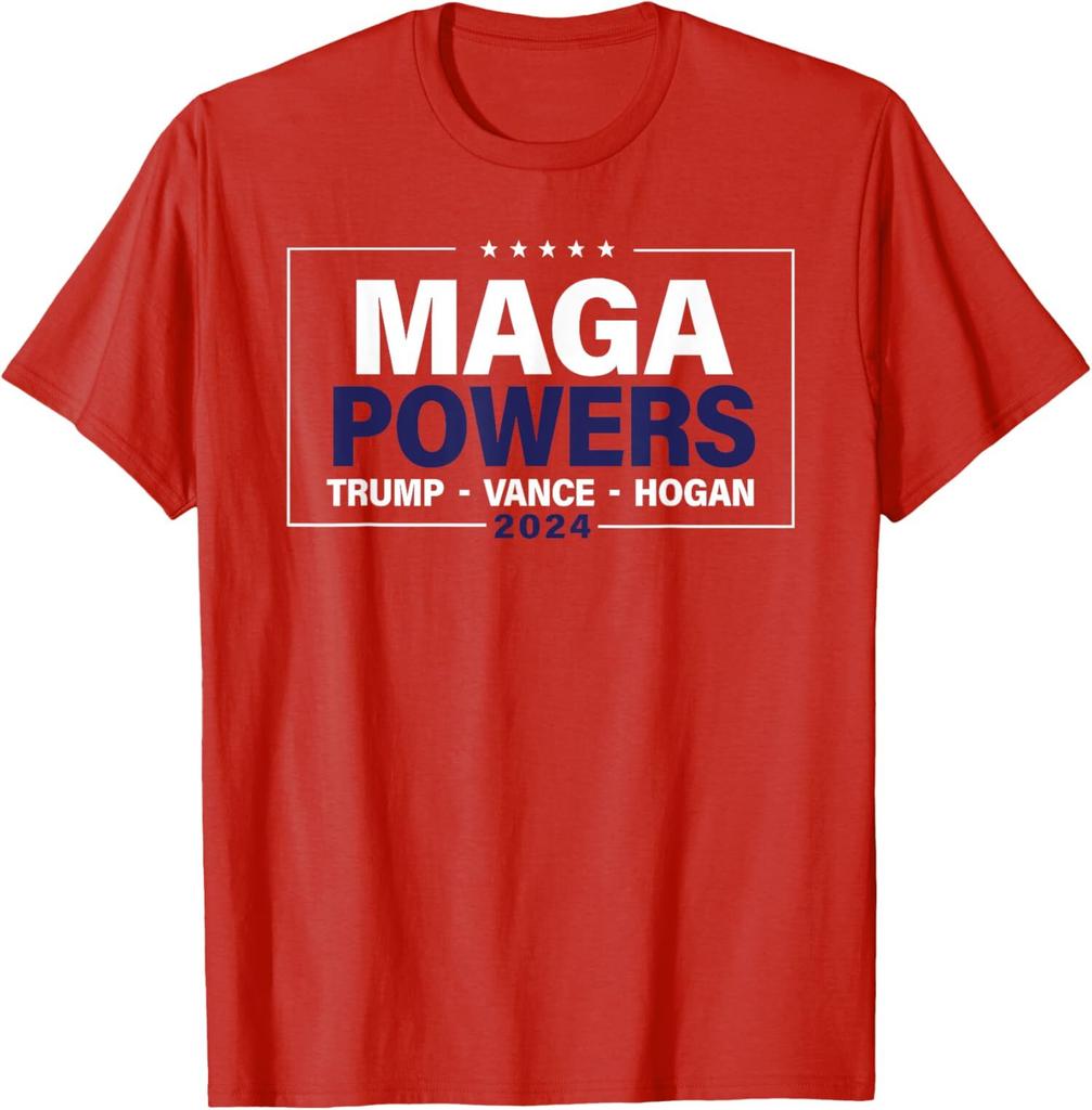 MAGA Powers Trump Vance Hogan 2024 Patriotic Funny Unisex T-Shirt