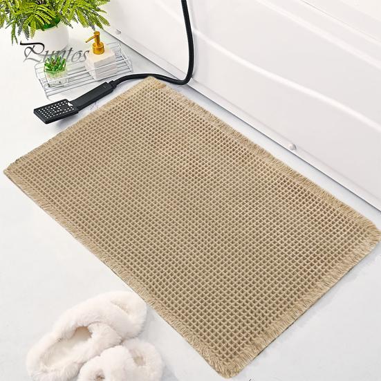 Коврик для пола Быстро впитывающий Утолщенный Быстросохнущий 3D Текстура Нескользящий Нижний Грязеулавливающий Коврик Многоцелевой Коврик для Ванной Душевой Раковины Кухни