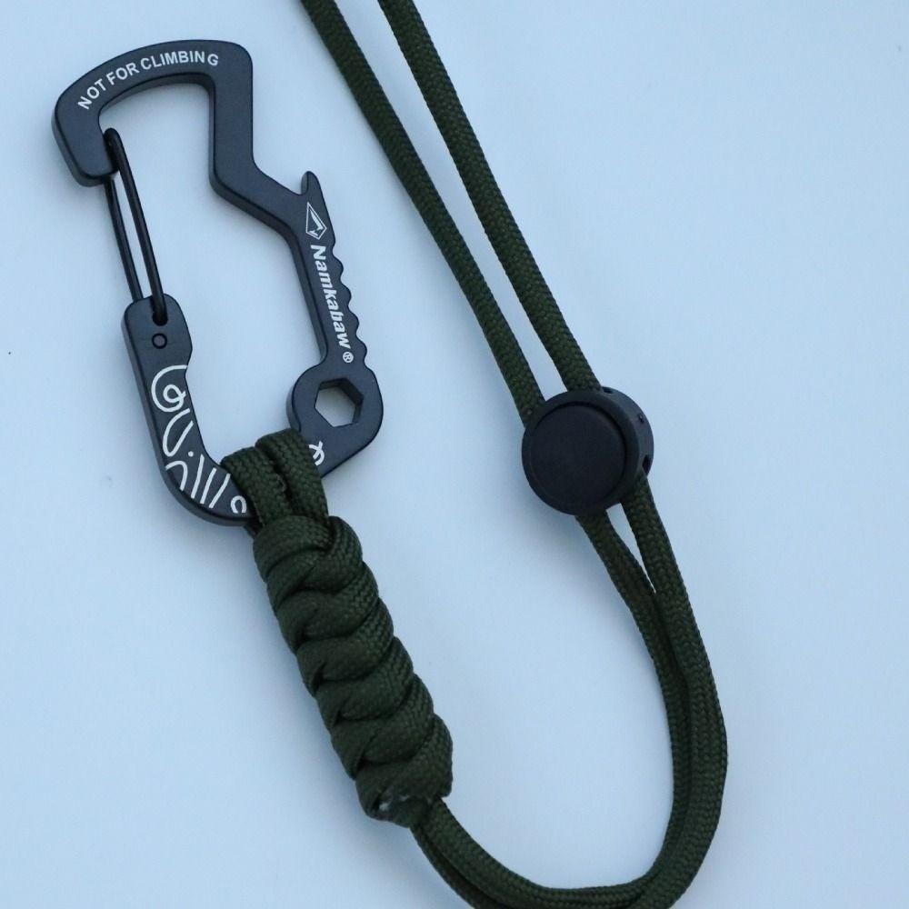 with Paracord Keychain Anti-Loss Rope 2Colors Quick Hanging Buckle  for Camping Hiking
