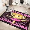 1pc Ballerina Cappuccina Print Area Rug - Soft, Washable Non-Slip Indoor Mat, Living Room, Home Office Decorative Rug,Office Decorative