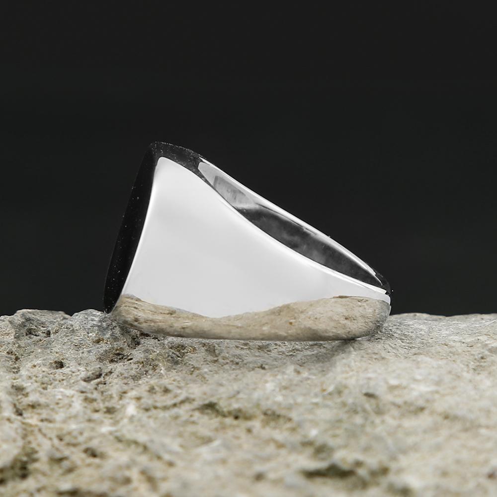 Панк Романтическое виниловое кольцо для мужчин и женщин Пара Свадебные украшения Гладкие кольца из нержавеющей стали Хип-хоп вечеринка Модные украшения Подарки