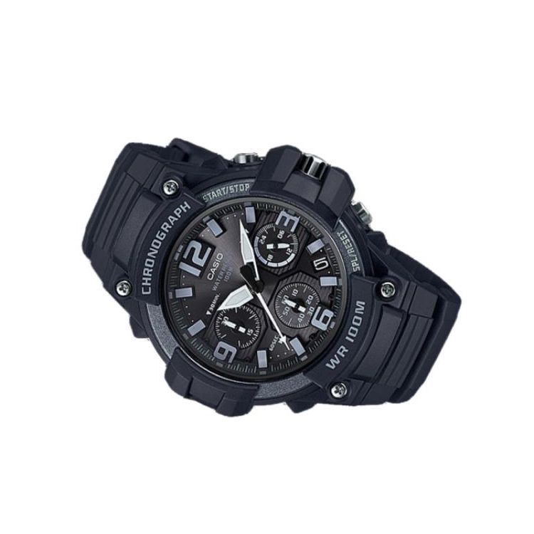 Casio Серия для молодежи Многофункциональные Модные Водонепроницаемые Кварцевые Часы Мужские часы Черные MCW-100H-1A3