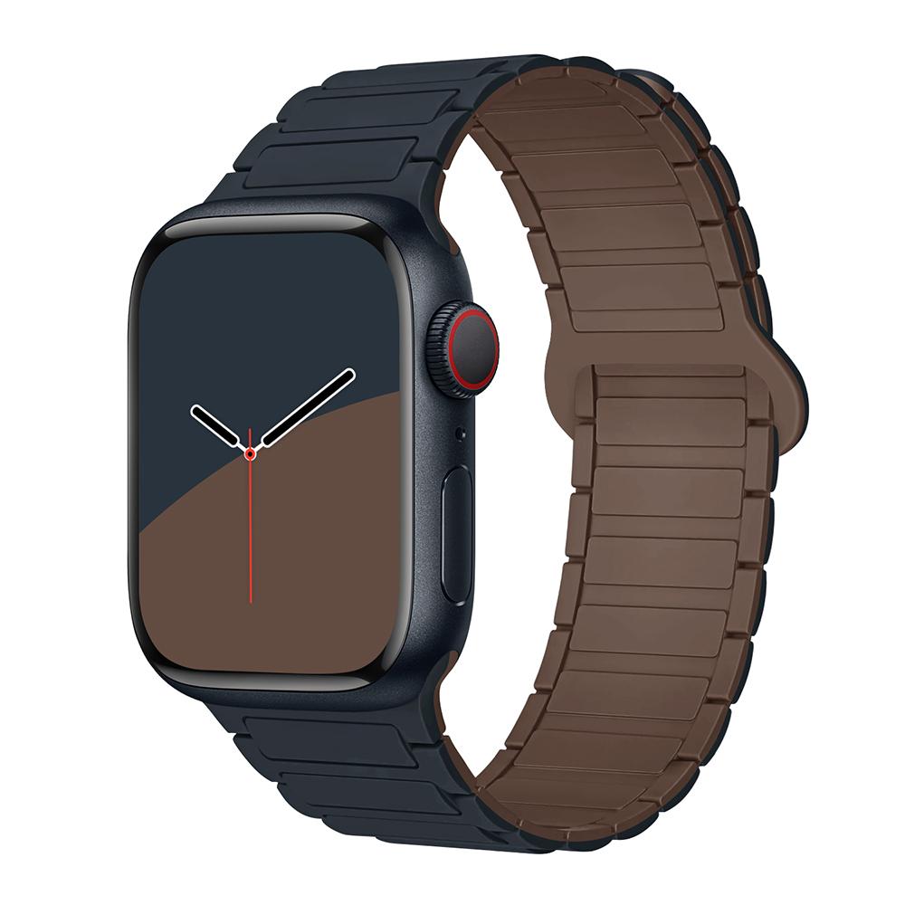 bands for Apple Watch strap 40mm 46mm 45mm 44mm 41mm 49mm Magnetic Silicone correas Bracelet iWatch Series 11 10 9 8 Se ultra2 3