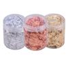5g Per Color Imitation Gold Foil Flakes 3 Bottles Metallic Foil Flakes for Resin Jewelry Making