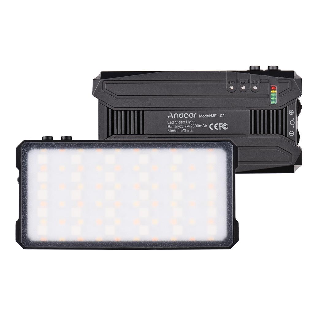 Andoer MFL-02 5W Многофункциональный светодиодный светильник для видеосъемки Портативный карманный светильник Профессиональная RGB-съемка