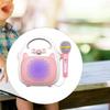 Детская караоке-машина, колонка с 1 микрофоном, игрушки для девочек и мальчиков, портативная, для дня рождения, фестиваля