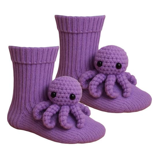 Yousheng 3D Knit Animal Socks Winter Warm Thick Socks with Santa Xmas Tree Animal Hug Socks Christmas Gifts for Kids And Adults